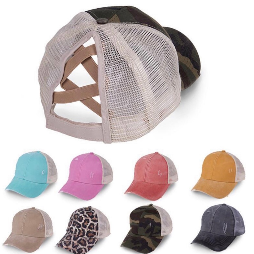 New!! Women’s Distressed Trucker Hat